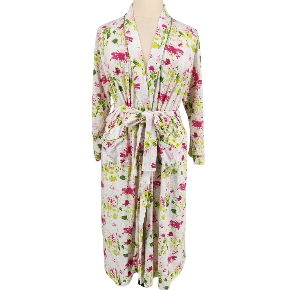 Soft Surroundings Painterly Floral Robe Size Large